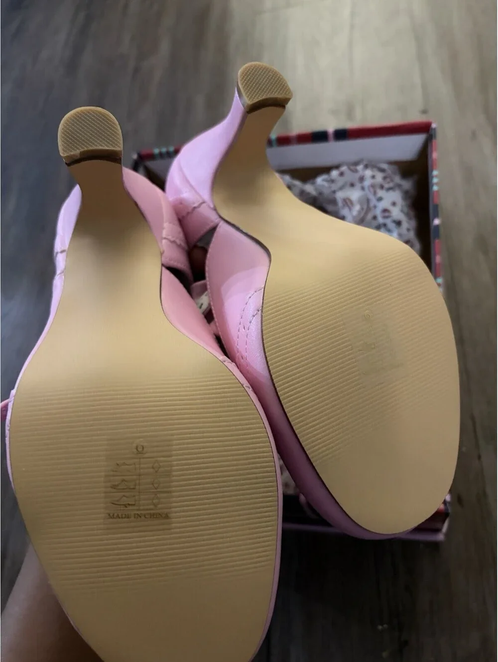 Pin-Up Couture Flapper Pink T-Strap Kitten Heels Retro Sz 6